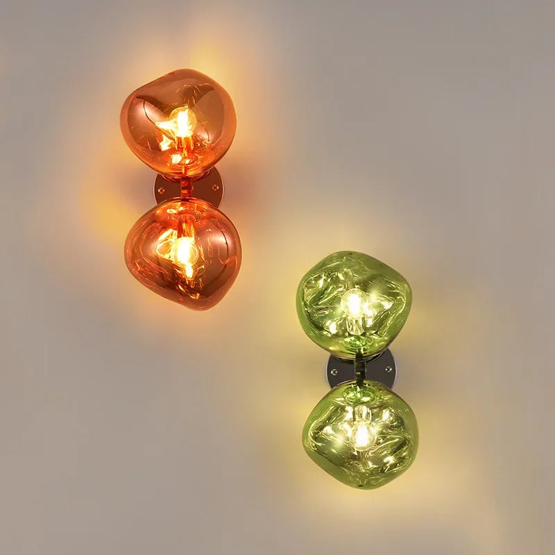 Lampe lave vintage allumé