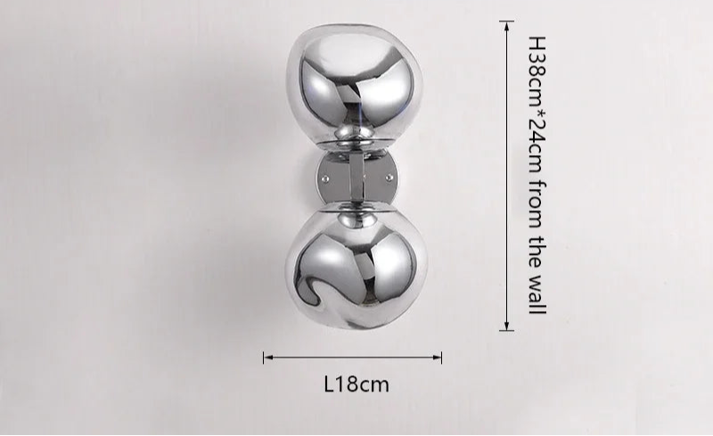 Lampe lave vintage argent