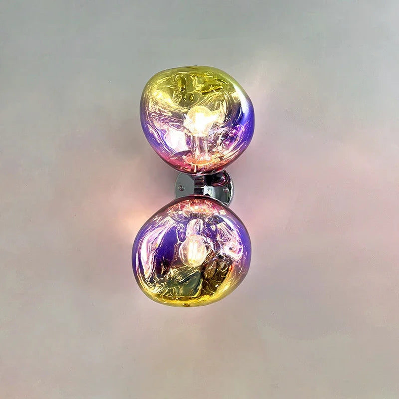 Lampe lave vintage mur