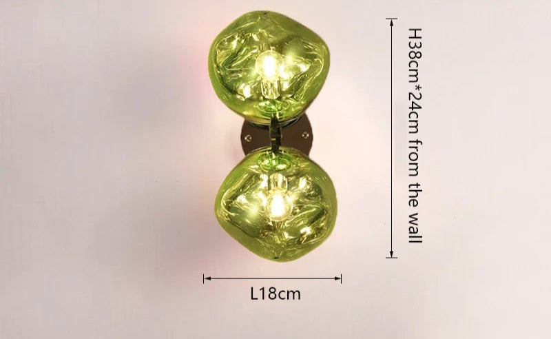 Lampe lave vintage vert