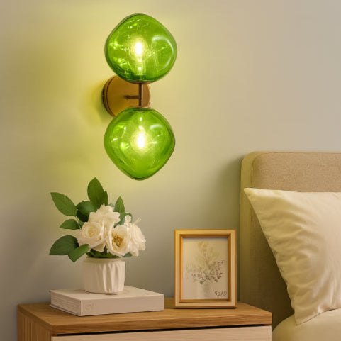 Lampe lave vintage verte