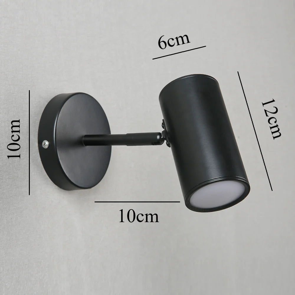 Lampe murale vintage noir