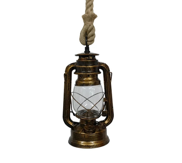 Lampe opaline vintage rouge doré