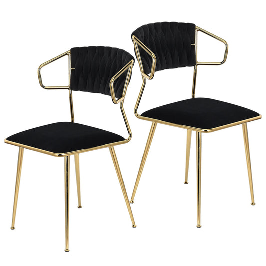 Lot de 2 chaises de salle à manger rétro