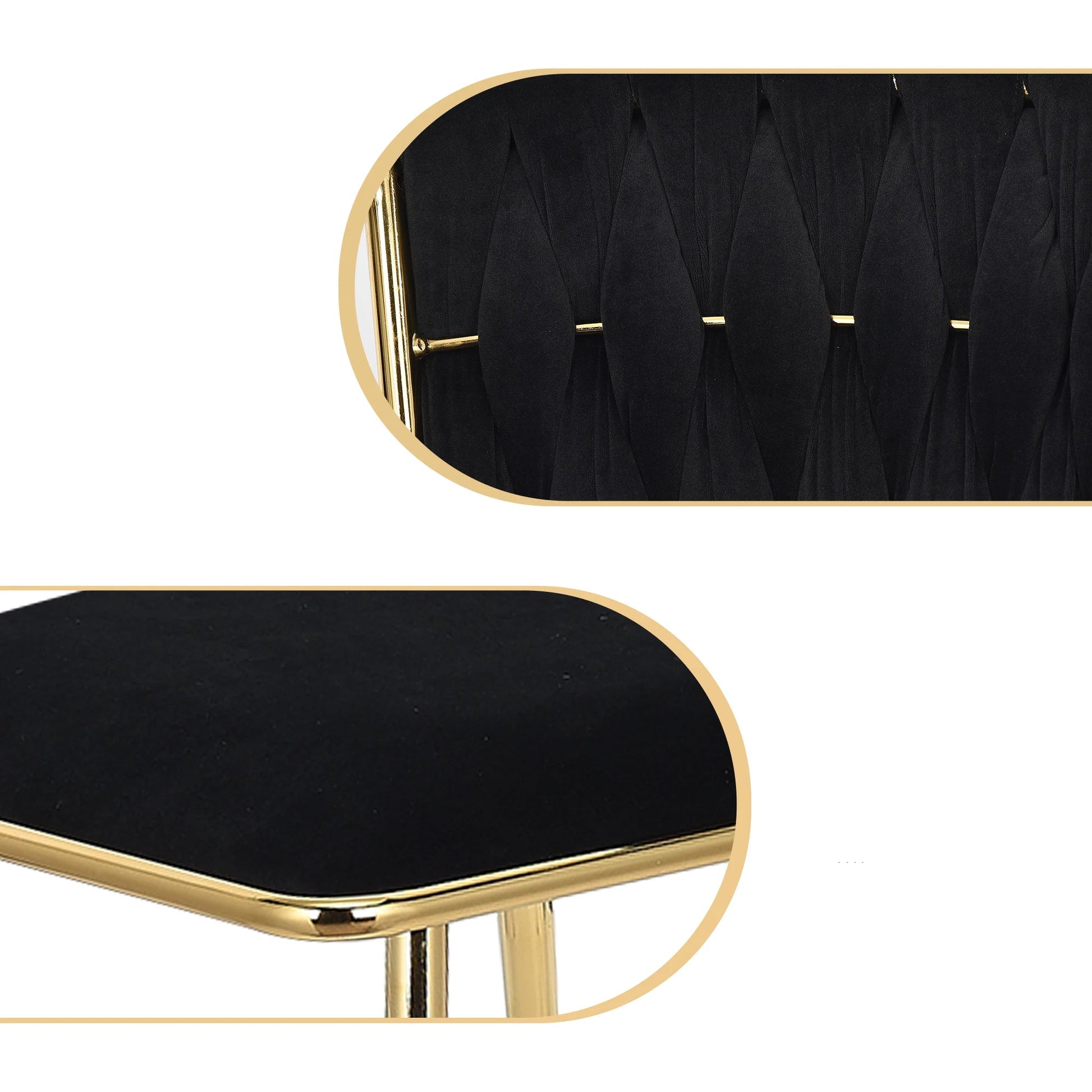 Lot de 2 chaises de salle à manger rétro dossier