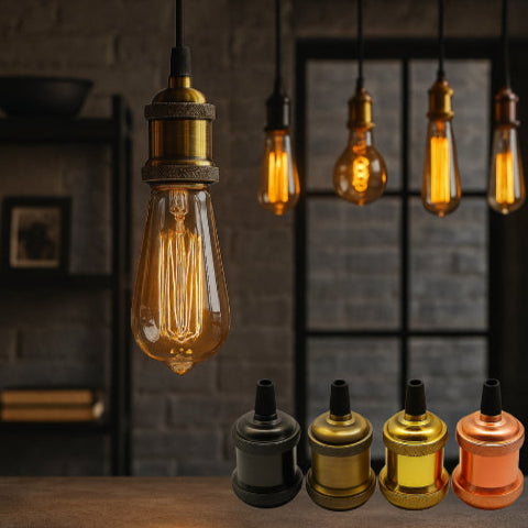 Luminaire industriel vintage 4 modèles