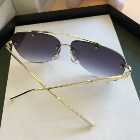 Lunette aviateur vintage feuille