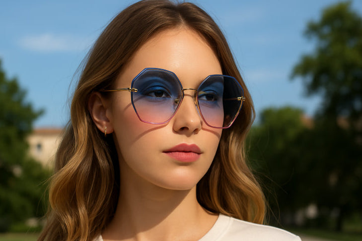 Lunette de soleil vintage jardin