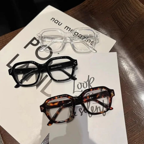 Lunette de vue homme vintage noir blanc