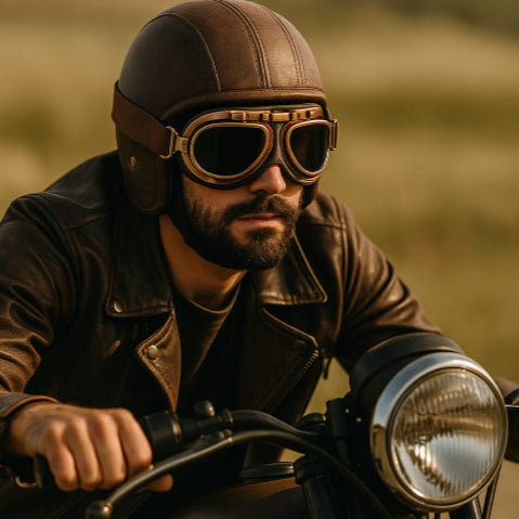 Lunette moto vintage balade