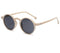 Lunette ronde vintage homme beige