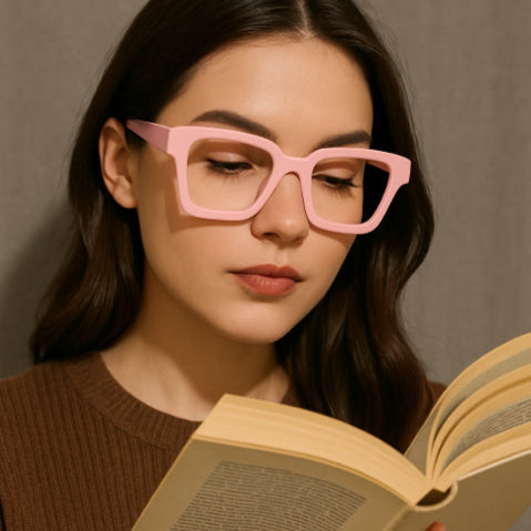 Lunette vintage année 50 lisant