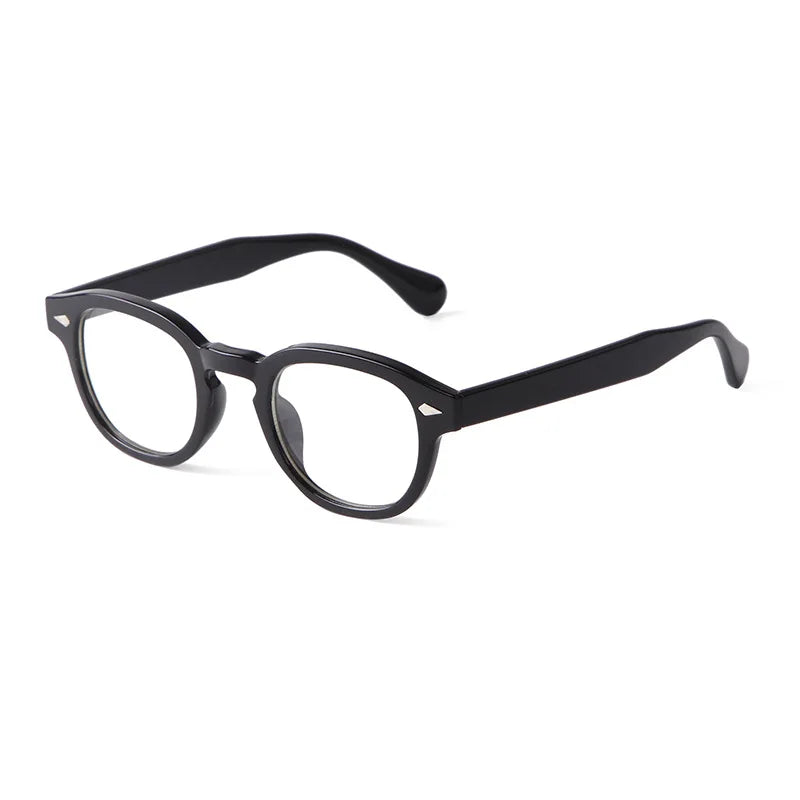 Lunette vintage homme noir classique
