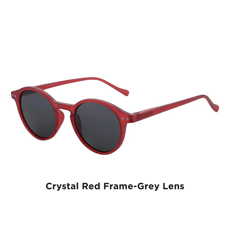 Lunettes de soleil rétro rouge