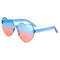 Lunettes love vintage bleu rose
