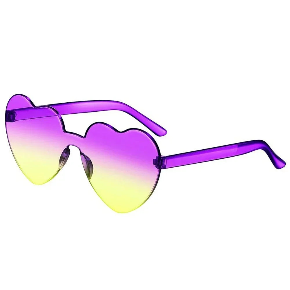 Lunettes love vintage violet jaune