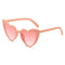Lunettes vintage en coeur rose verre rose