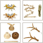 Lustre en bois vintage - Vignette | StyleVintage™