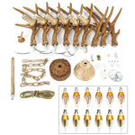 Lustre en bois vintage - Vignette | StyleVintage™