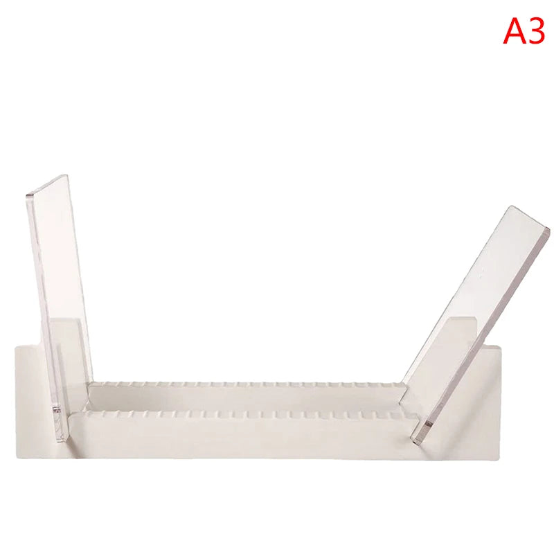 Meuble range vinyle vintage bois blanc