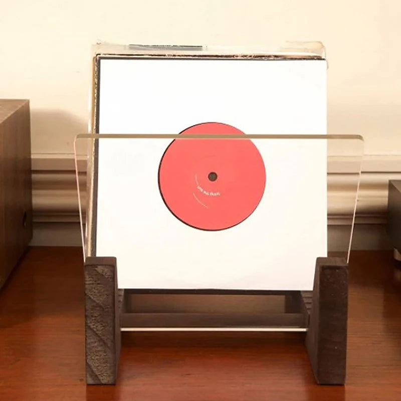 Meuble range vinyle vintage face