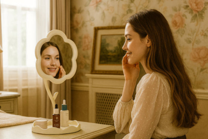 Miroir art déco vintage fille