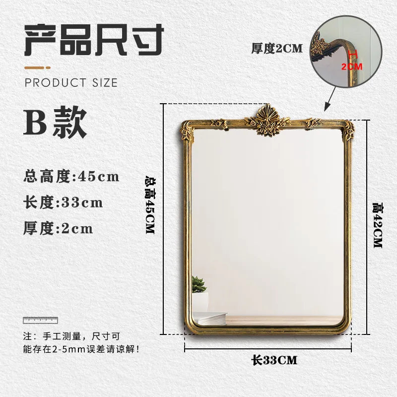 Miroir de maquillage vintage style français dimensions cm