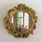 Miroir laiton vintage fond blanc