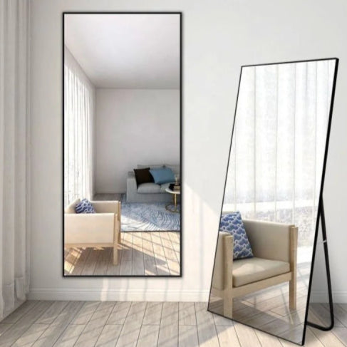 Miroir sur pied vintage salon