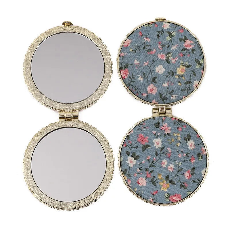 Miroir vintage année 50 rond ouvert