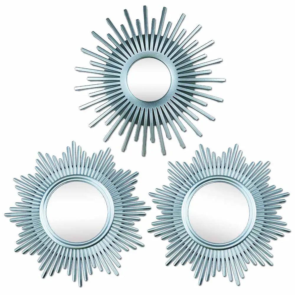 Miroir vintage soleil argent