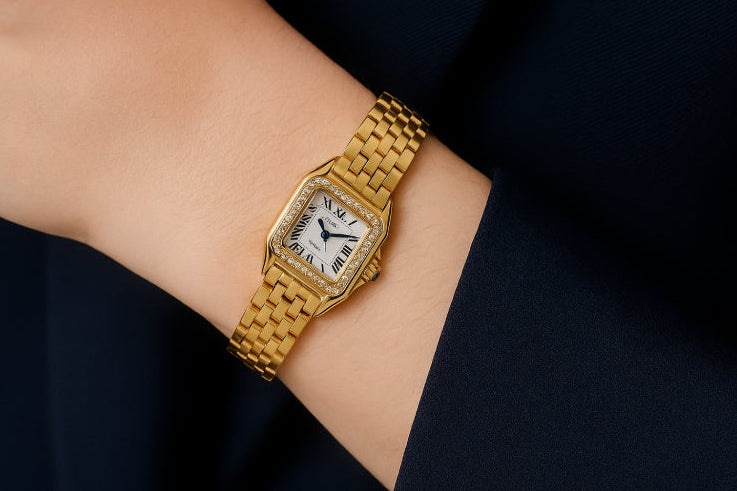 Montre femme vintage style pierre