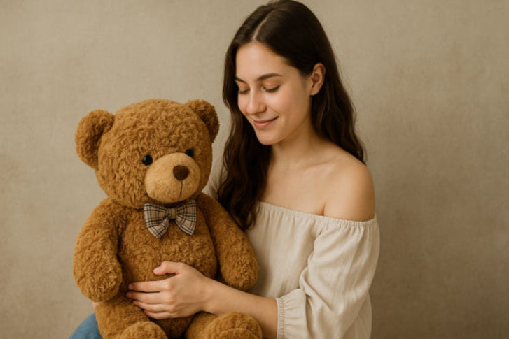 Ours en peluche vintage fond blanc