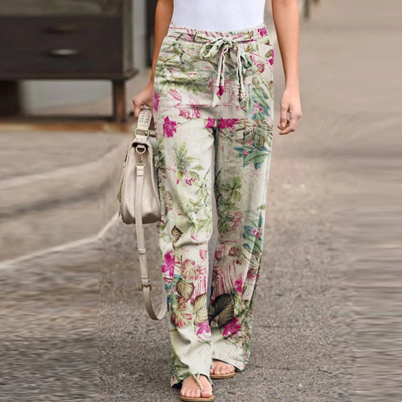 Pantalon hippie vintage rose