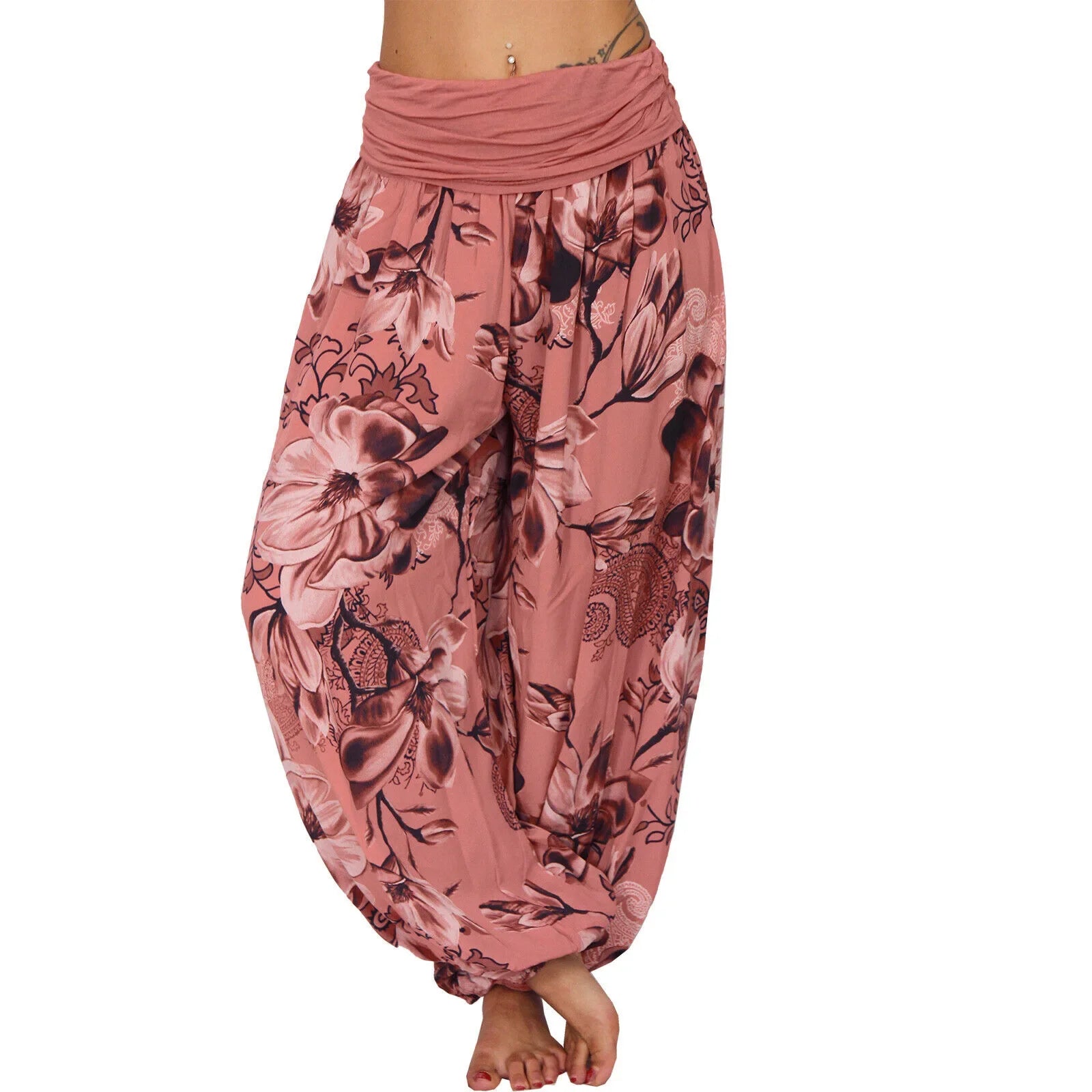 Pantalon yoga vintage rose