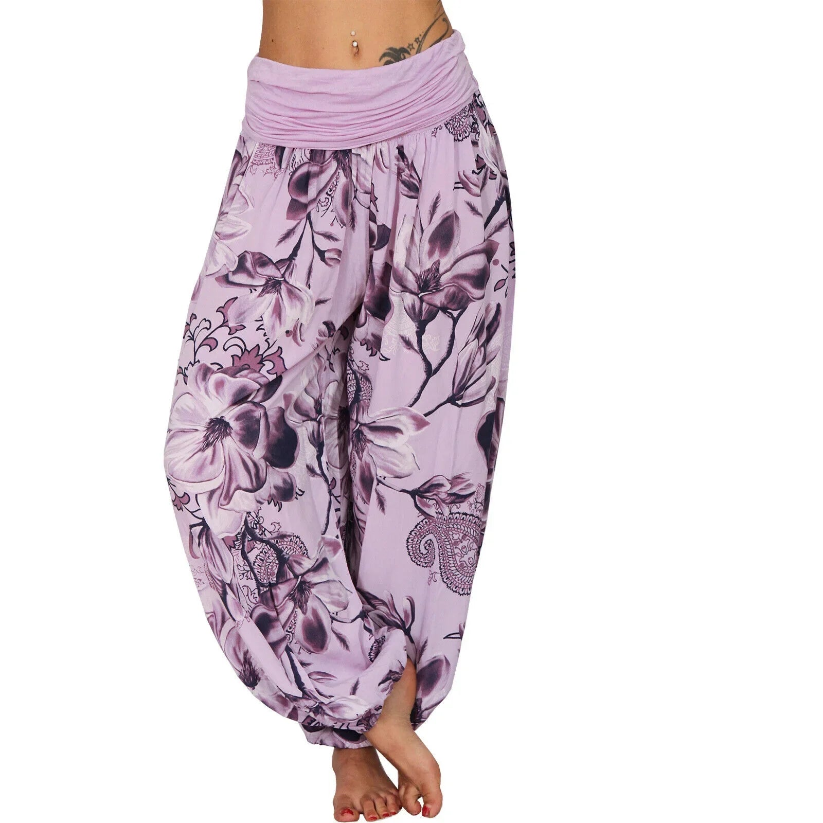 Pantalon yoga vintage violet