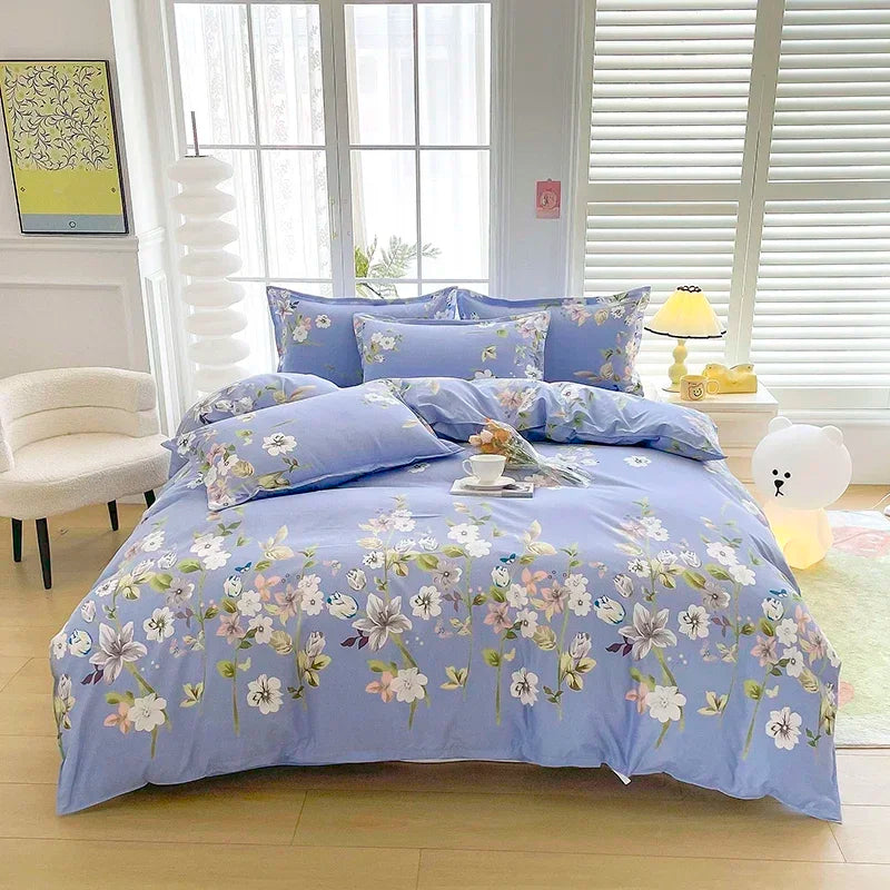 Parure de lit vintage jardin fleur