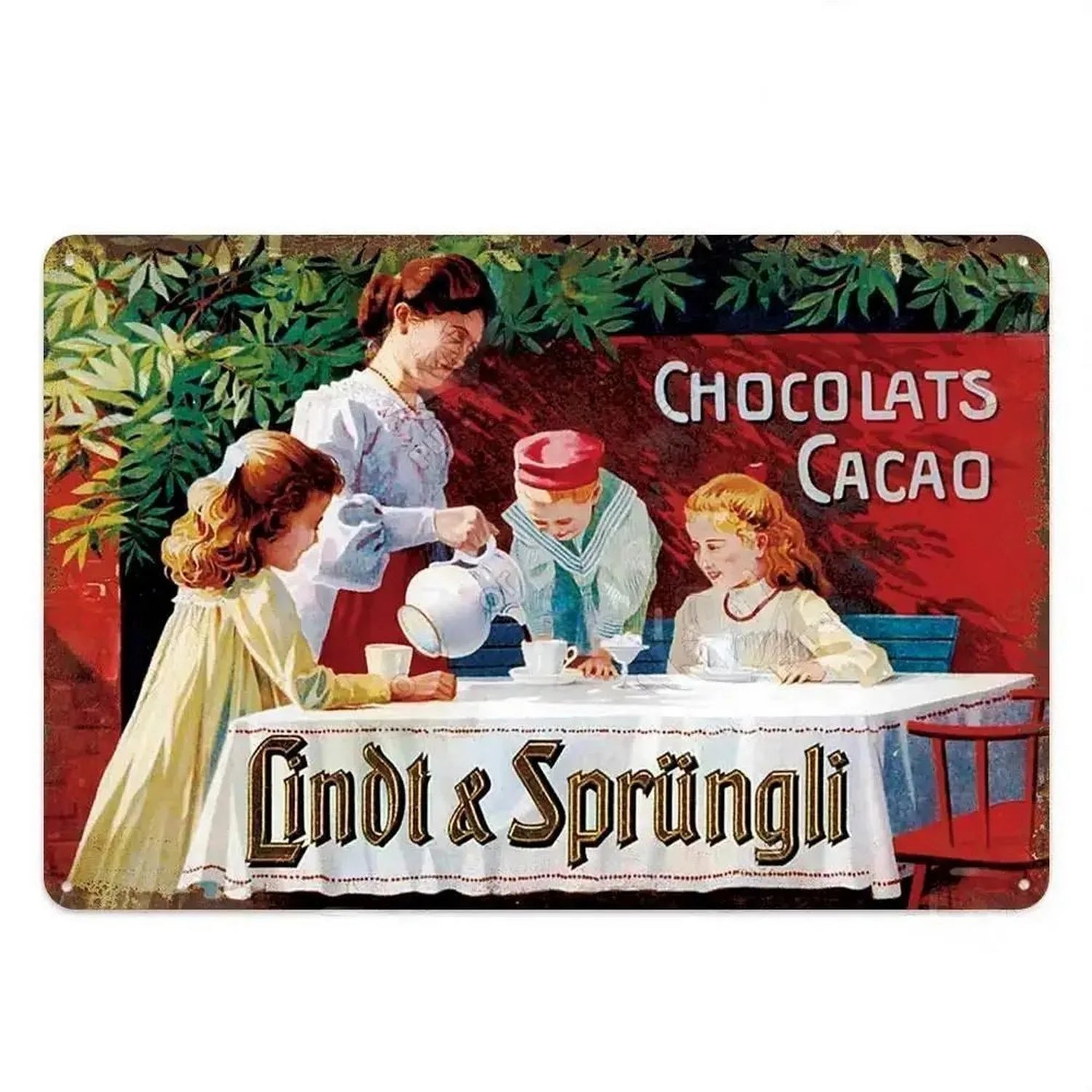 Plaque vintage cuisine cacao