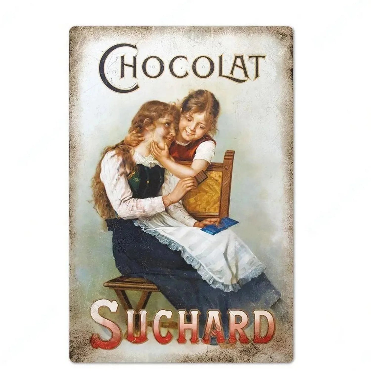 Plaque vintage cuisine chocolat