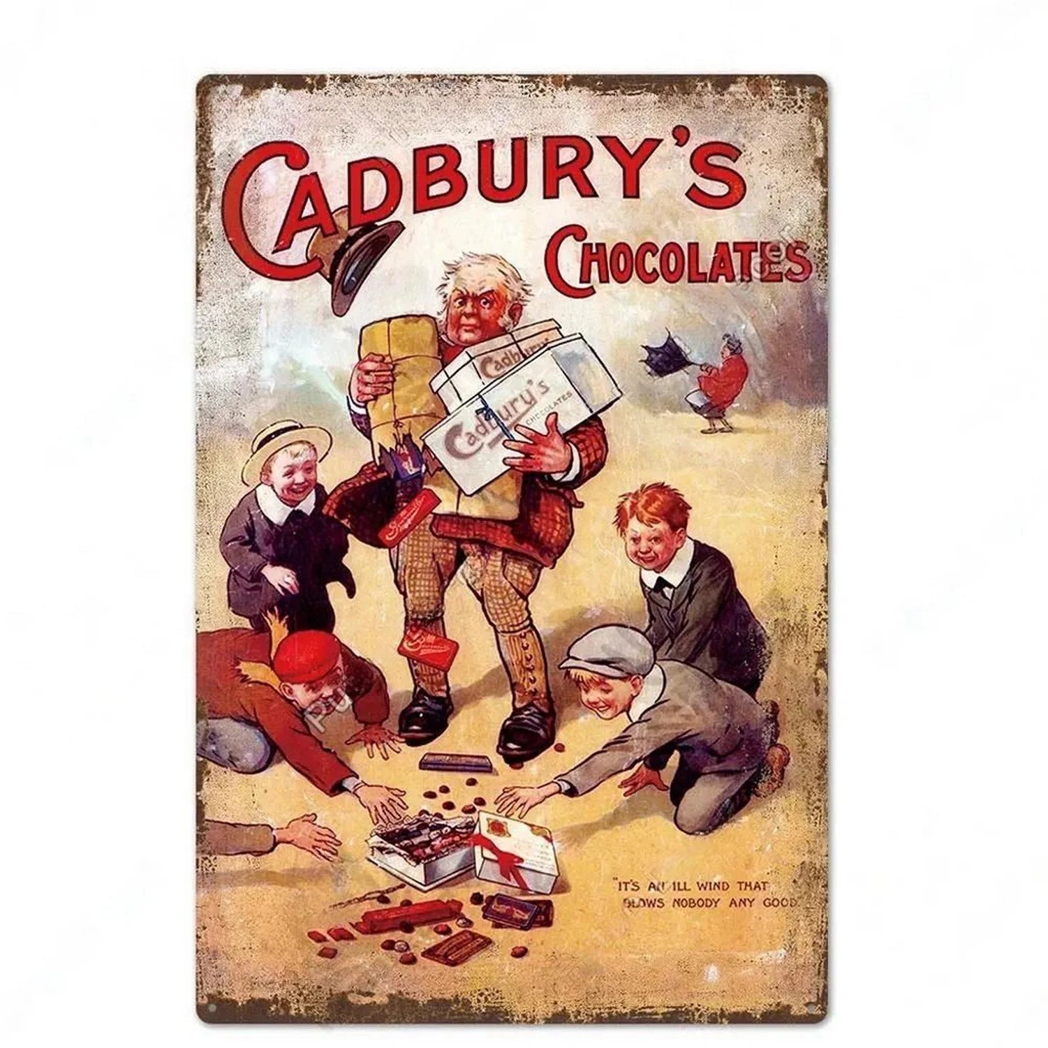 Plaque vintage cuisine chocolat cadbury