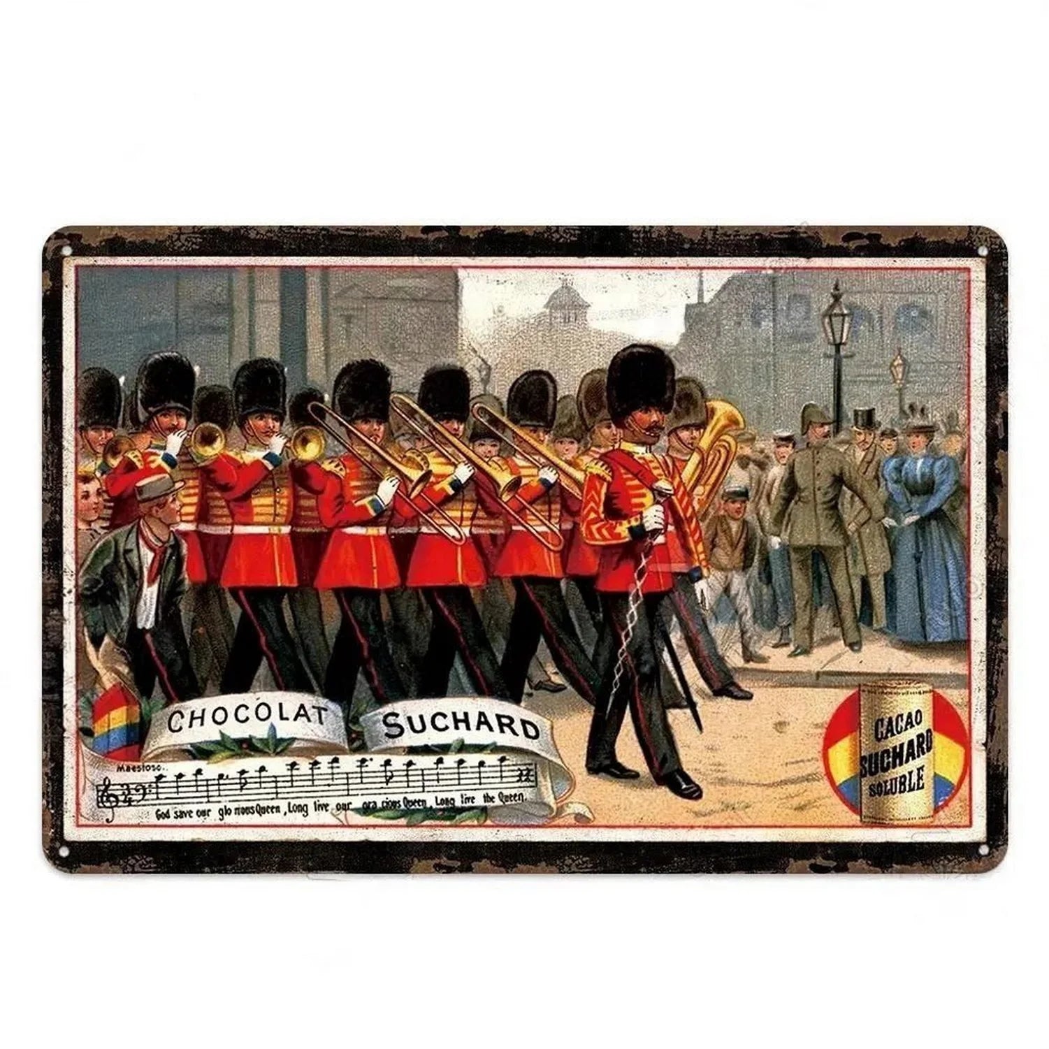 Plaque vintage cuisine chocolat suchard