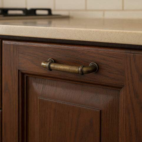 Poignée cuisine vintage bois élément