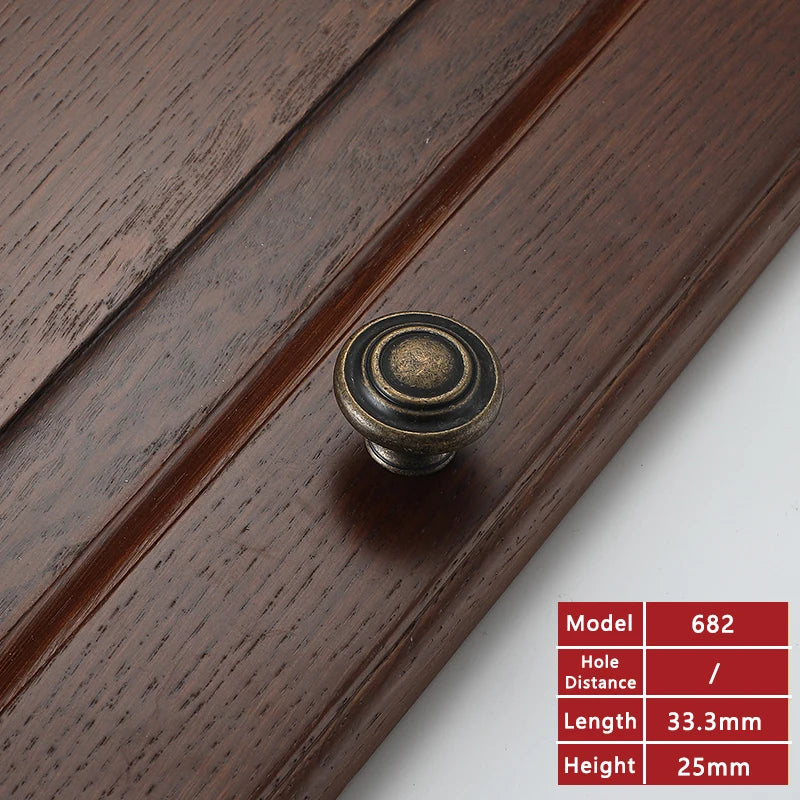 Poignées cuisine vintage année 50 porte bois