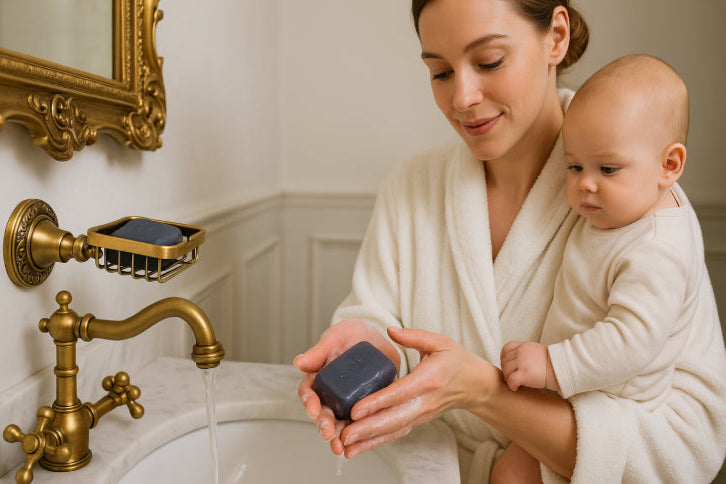 Porte savon mural vintage maman