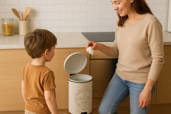 Poubelle vintage cuisine maman