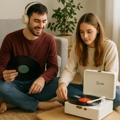 Radio cd vintage couple