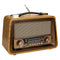 Radio en bois vintage clair