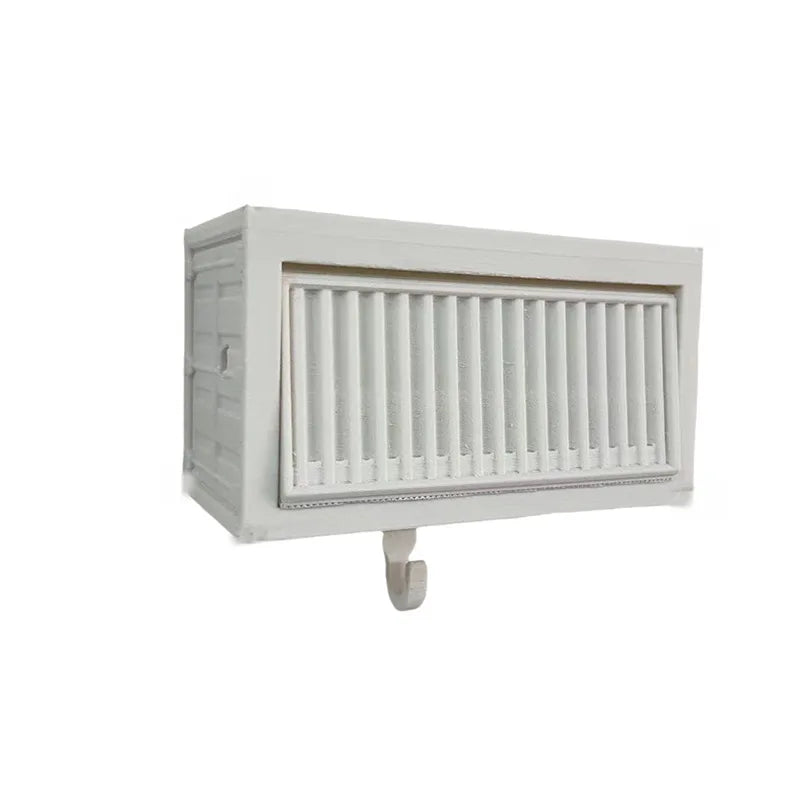 Rangement murale clé vintage blanc