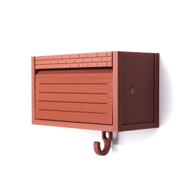 Rangement murale clé vintage orange