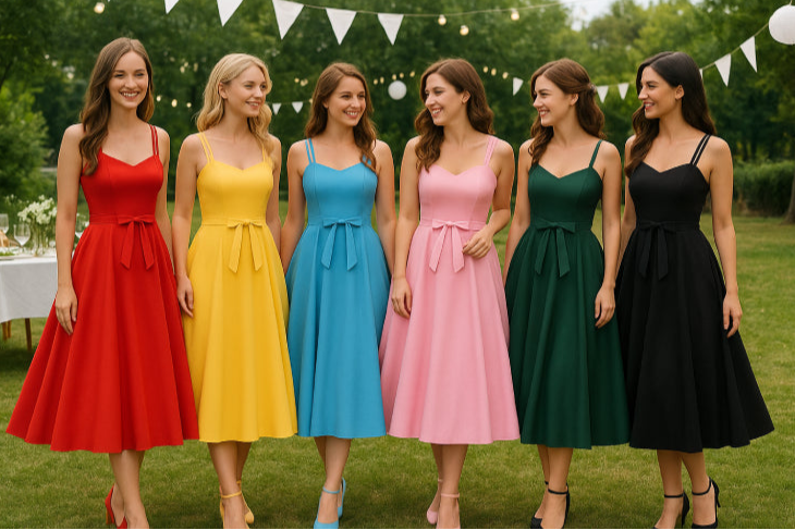 Retro vintage robe filles